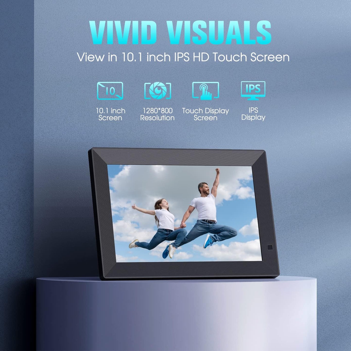 Keyboard Case for Ipad Air 13(M3/M2) and Ipad Pro 12.9 (6Th, 5Th, 4Th, 3Rd Gen), Magnetic Keyboard Case with Multi-Touch Trackpad, Floating Cantilever Stand, Backlit Wireless Keyboard