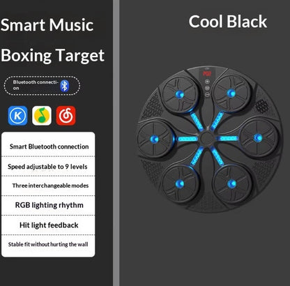 Music Boxing Machine Household with RGB Light Bluetooth-Compatible Adults Mode Speed Adjustable for Indoor Kickboxing Karate Fitness Home